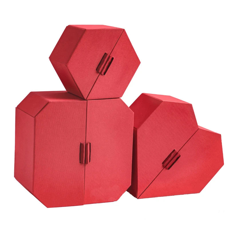 New Product 2025 Custom Cardboard Valentines Day Gift Packaging Box Heart Shaped With Ribbon