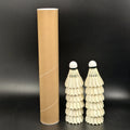 DunRun DR-11 Good Quality Bleached Goose Broad Feather Sports Durable Training Badminton Shuttlecock for Club Players
