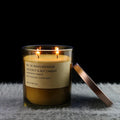 AIKUN Luxury Handmade Home Decorative Aromatherapy Candle Personalized Label Amber Glass Jar Scented Soy Wax for Diwali Easter