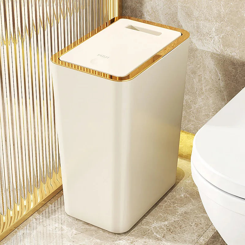 Reusable Trash Can Garbage Container Bin for Kitchen Living Room Bathroom Dry Wet Classified Trash Can Dustbin Rubbish Box