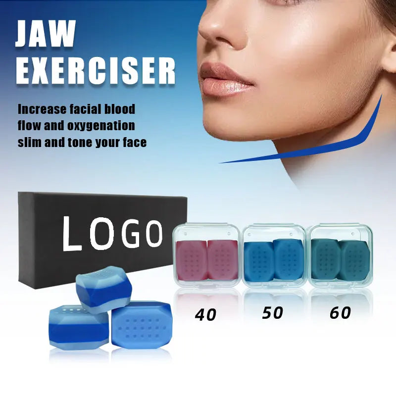 Newly Designed Geedyn SiJ012 3-layer Laminated High Resistance Silicone Jaw Muscle Trainer 3-Resistance Levels for Facial