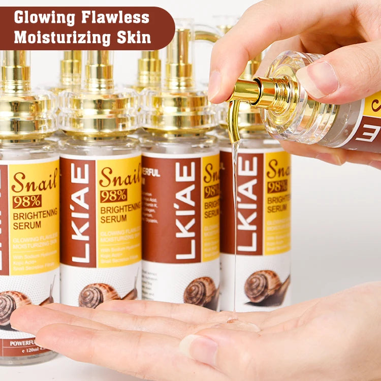OEM ODM Dark Spot Eraser Vitamin K Snail Hyaluronic Acid Antiwrinkle Moisturizing Whitening Face Serum for Skin Lightening