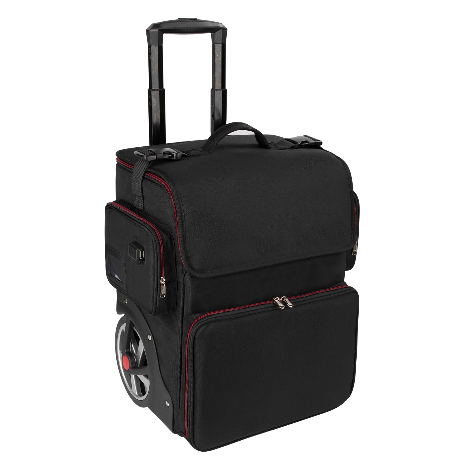 Relavel Professional Hairdresser Makeup Trolley Case Hairdressing Travel Beauty Salon Barber Case Makeup Rolling Train Case
