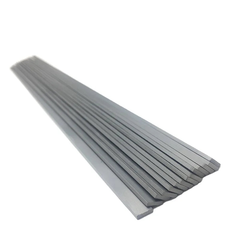 YG8 Solid Cemented Carbide Strips Long Tungsten Carbide Sheets 3*2*330mm