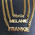 Connect Custom Necklace Stainless Steel Ins European and American Number Name Necklace Male and Female Letter Hip Hop Pendants