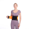 Adjustable Workout Waist Support 2 Layers Neoprene Waist Trainer Back Support Belt Band Black Cotton Protection