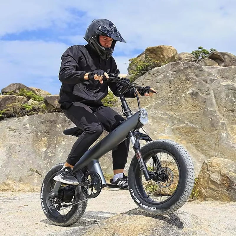 2024 HX New Design 750W Powerful Motor Folding Electric Bike 48v 20 Inch Off-Road Tires 100km Range EU/US Warehouse Q3 Q3 E Bike