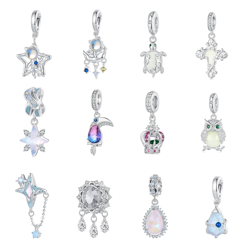 Fine Jewelry Zircon Charm Five-pointed Star Pendant Necklace for Women Popular Jewelry S925 Sterling Silver Clavicle Chain