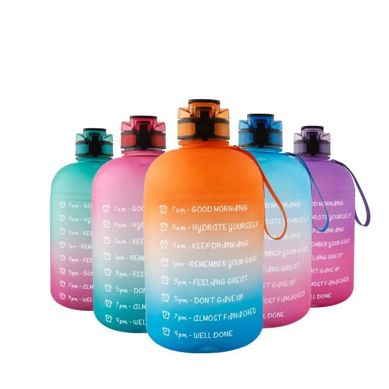 TomatoDodos 1 Gallon Sports Water Bottle Large Capacity 3.78L Fitness Belt Compatible for Men's Outdoor Activities Camping