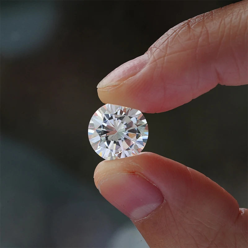 Authorized in Stock Wholesale Round Brilliant Cut DEF Color VVS 0.5CT 1CT 1.5CT 2CT 2.5CT 3CT  Moissanite Diamond Loose Gemstone
