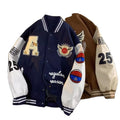2025 American Letter Embroidered Coat Unisex Thickened Jacket Baseball Uniform Jacket