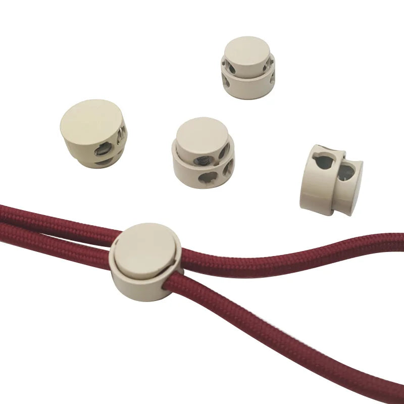 Custom Metal Two Hole Spring Cord Stopper Zinc Alloy Cord End Lock Swimsuit Drawstring Cord End