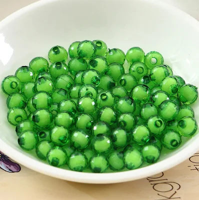 JC Wholesale Handmade Diy 8mm96 Sided Acrylic Earth Beads Beads in Compilation Braided Loose Beads