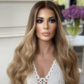13x4 Lace Front Wig Body Wave Natural Hairline Human Hair Wig Highlights Color Cuticle Aligned Lace Front Wigs