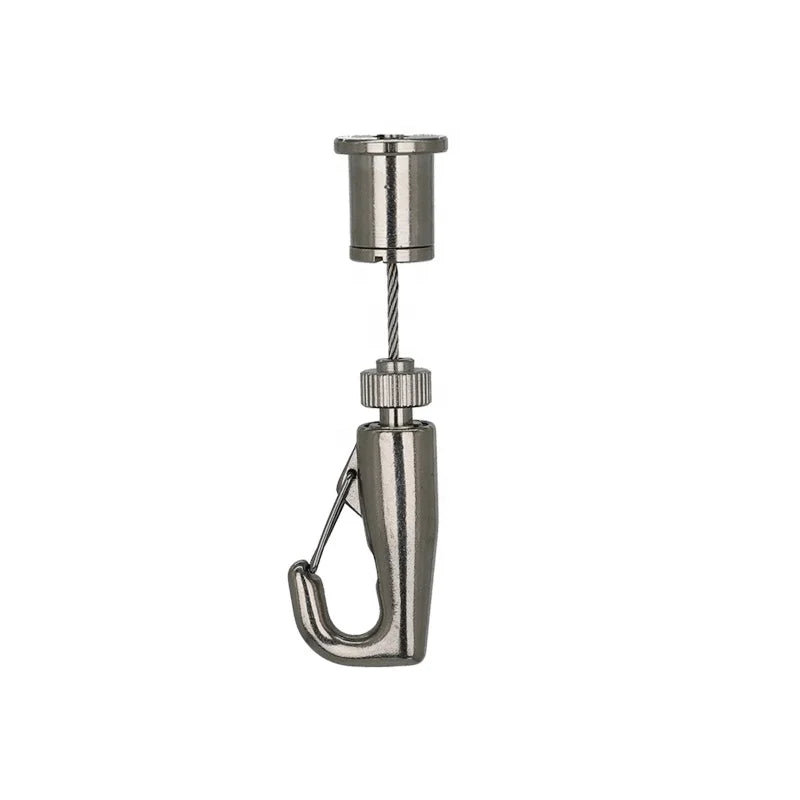 Adjustable Suspension Kit for Acoustic Panel Aircraft Steel Wire Rope Hanging System Safety Tension Coil Lanyard Light Lifters
