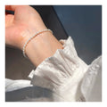 14K Gold Plated 2-3mm Adjustable Freshwater Pearl Bracelet for Kids Beaded Jewelry for Parties Weddings and Gifts