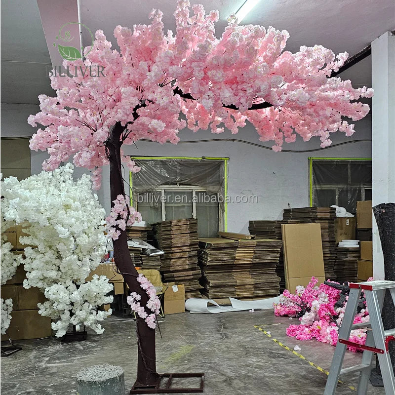 Wholesale Cherry Tree Wishing Tree Wedding Shopping Mall Hotel Stage Artificial Cherry Blossom Tree Holiday Wedding Decoration