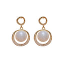 AA01005 Korean Earring Earrings for Women Big Pearl Fashion Love Heart Stud Girls Jewelry Gift