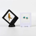 9x11cm Custom Logo Display Box 3D Floating Frame Holder With Stands for Challenge Coins Medallions Jewelry Boxes