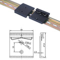 Aluminum Din Rail Mounting Clip Bracket with Snap Fastener Rail Fixing Snap Hook for Easy Installation