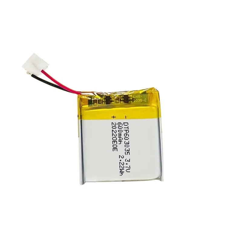 Custom Factory Supply OEM/ODM Lithium Batteries Rechargeable 603035 3.7v 600mAh Polymer Li-polymer 3.7V Lipo Battery