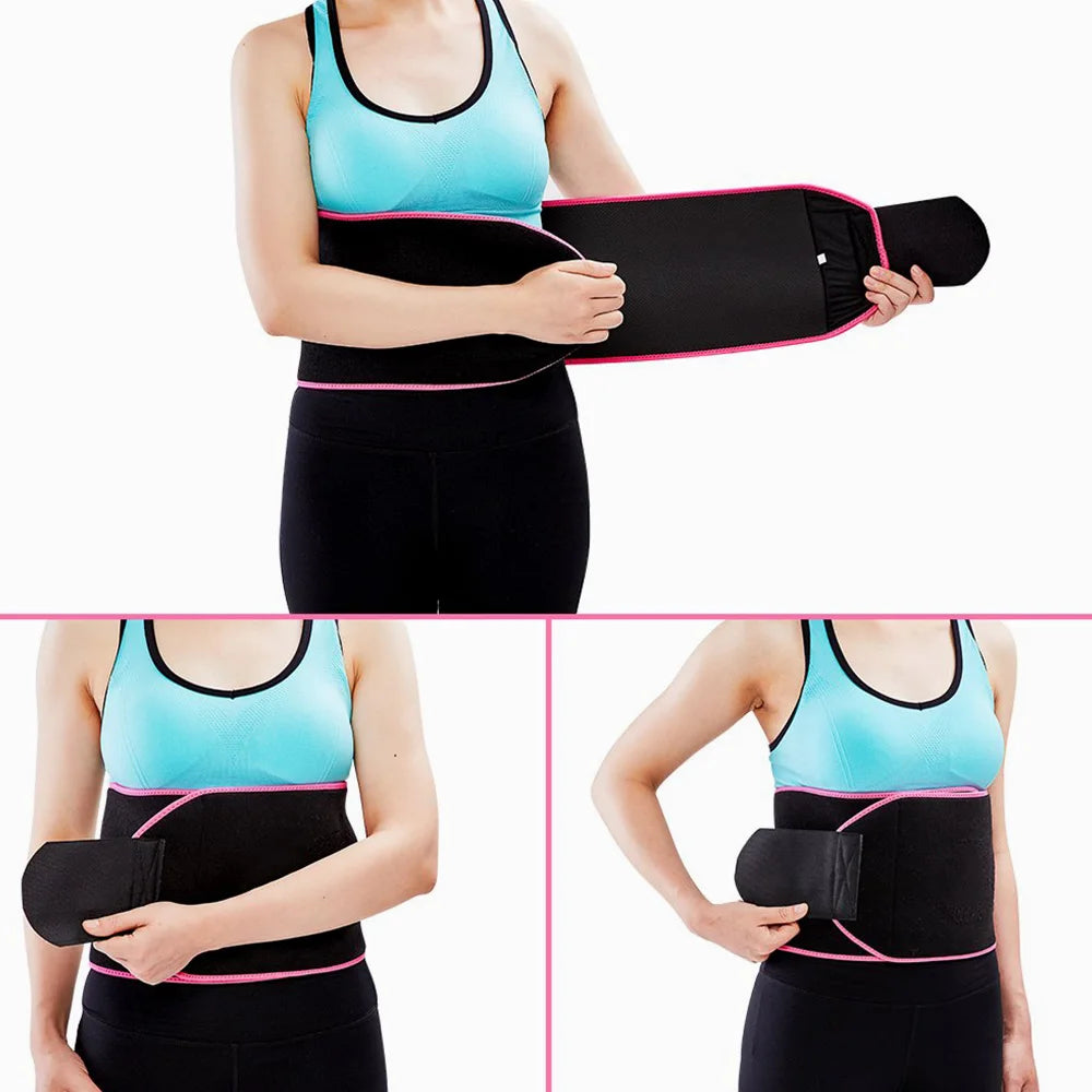 Neoprene Sauna Sweat Double Control Belly Belt Waist Trainer for Weight Loss