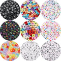 Mixed 6x6MM Square Cube Acrylic Number/Heart Letter Alphabet Beads for Handmade Craft Making DIY