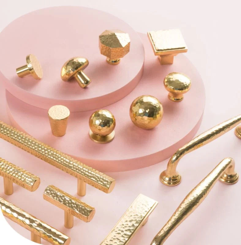 Hot Sale Luxury Furniture Drawer Pull Knob Brass Cabinet Hammer Handle