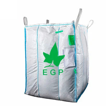 EGP 1ton Jumbo Bag Plastic Fibc Big  Bag Loading One Ton Two Tons Food Grade Fill Spout and Bottom Tubular U Panel Bag