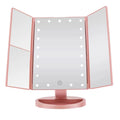 Magnification  Makeup Mirror Led Tri-fold Lighted Mirror Vanity Cosmetic Mirrors With Light