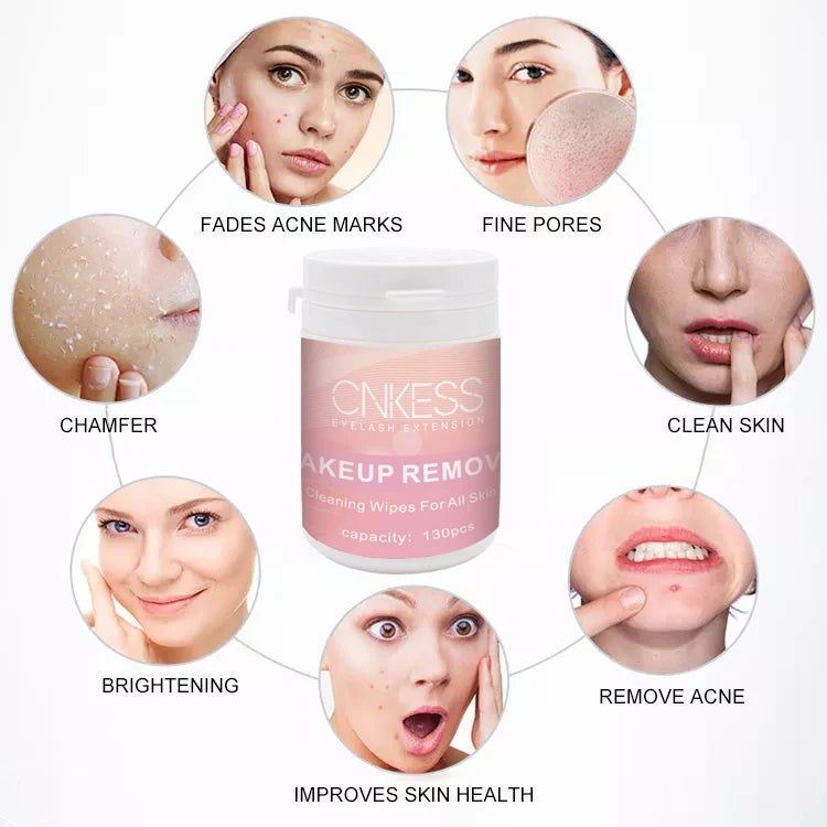 Disposable 130Pcs Package Natural Cotton Face Cleaning Pads Makeup Remover Pads Cotton Pads Makeup Remover Pads