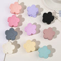Tiny Plastic Flower Hair Claw Clips for Women Girls Kids Thin/Medium Thick Hair-Small Elegant Design