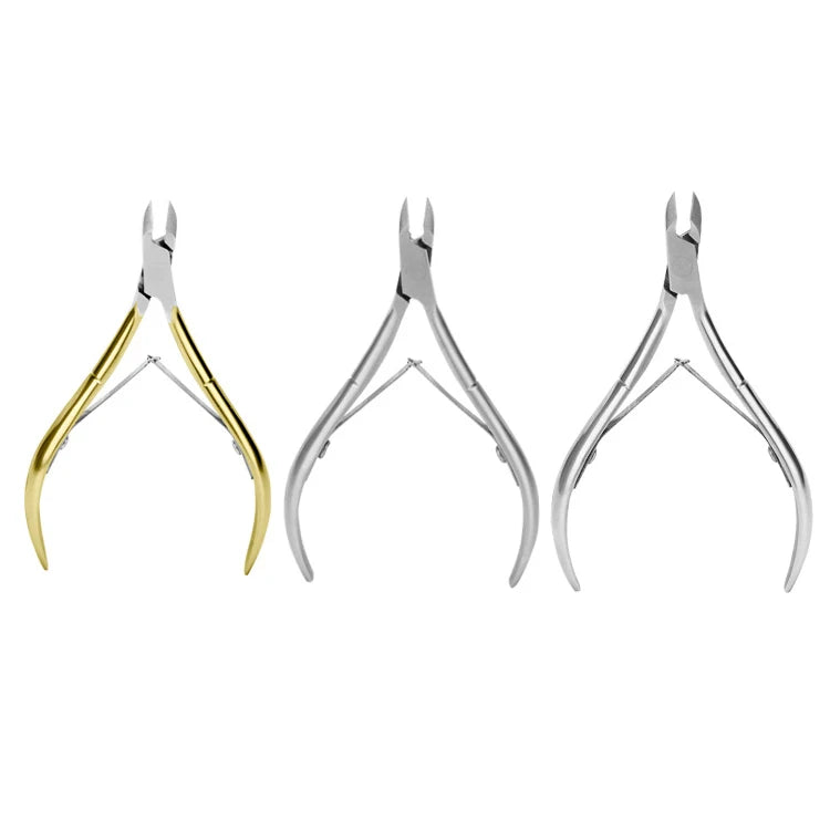 Fashion Stainless Steel Cuticle Nipper High Grade Steel Cuticle Nipper Stainless Steel Cuticle Nipper with Gold Handle