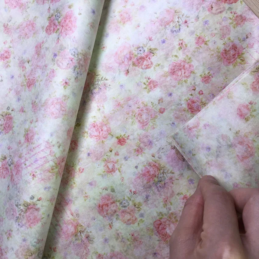 Vintage Style In-stock Wholesales Floral Design Wrapping Tissue Gift Wrapping Tissue Paper