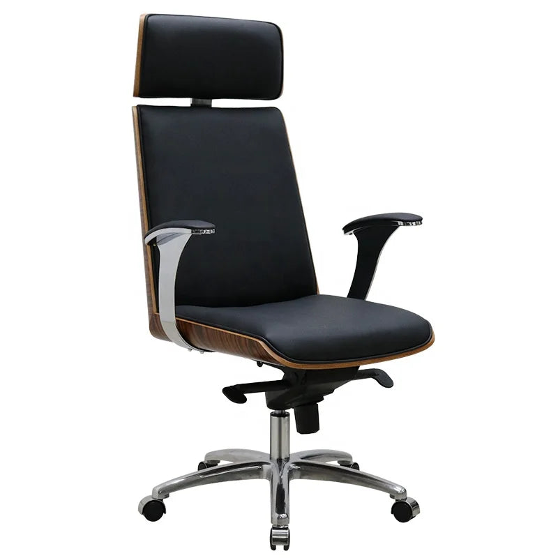 Modern High-Back Executive Office Swivel Chair New Arrival Adjustable Tall with Synthetic Leather Metal Frame 3 Gas Lift