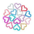 Heart-Shaped Spiral Hair Ties Soft and Stylish Spring Hair Band for Girls Telephone Wire Hairband Coiled Hair Tie Coil