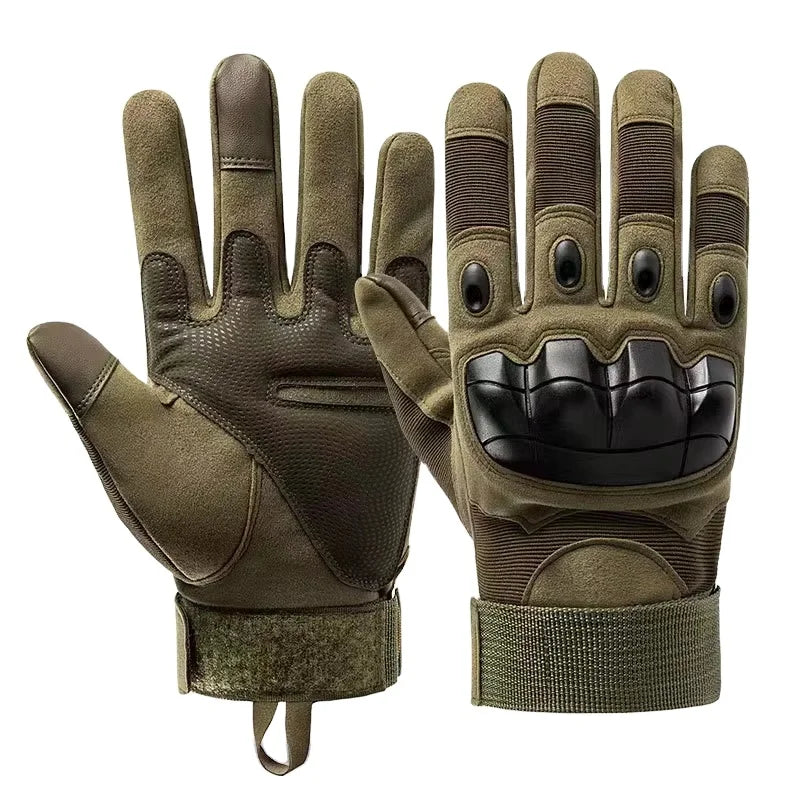 Tactical Gloves Full Finger Men's Soft Shell Protective Palm Pads Touch Screen Training Anti slip Gloves