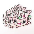 Custom Pink Cute Cartoon Laptop Stickers Waterproof Trendy Aesthetic Water Cup Luggage Reusable Stickers for Teens Girls