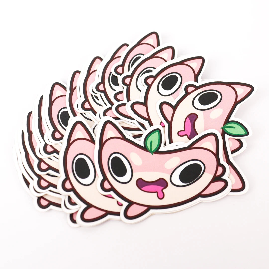 Custom Pink Cute Cartoon Laptop Stickers Waterproof Trendy Aesthetic Water Cup Luggage Reusable Stickers for Teens Girls