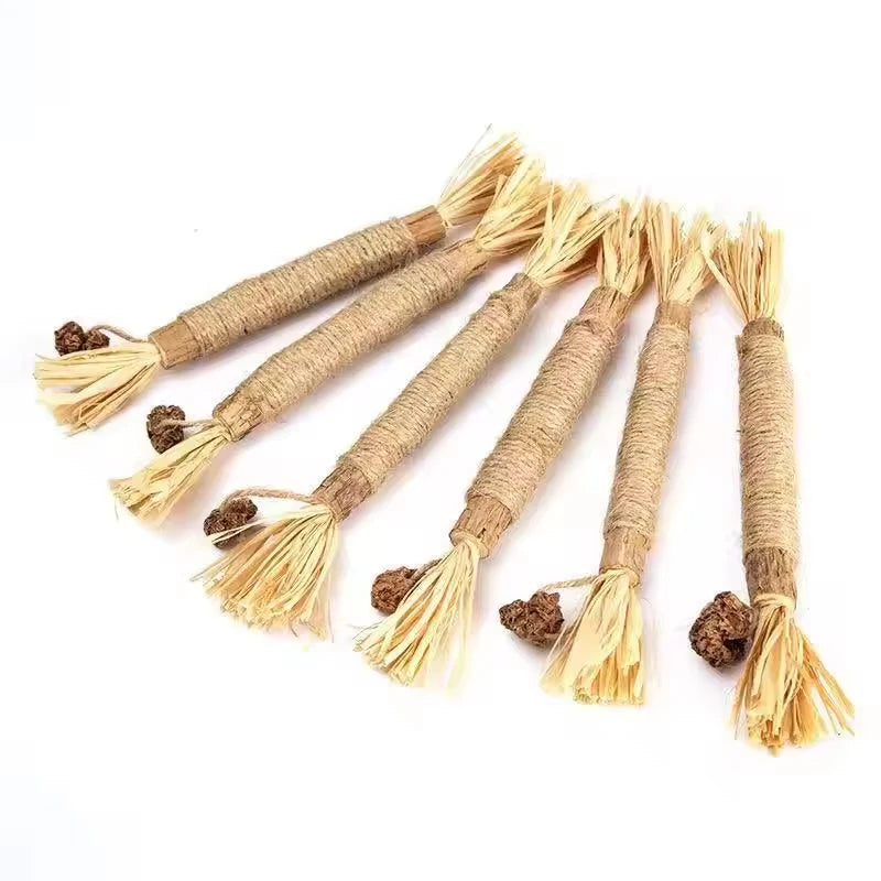 Hot Sell Cat Chew Toy Cat Toy Cleaning Teeth Sticks Pure Natural Matatabi Silvervine Sticks  Make the Cat Happy