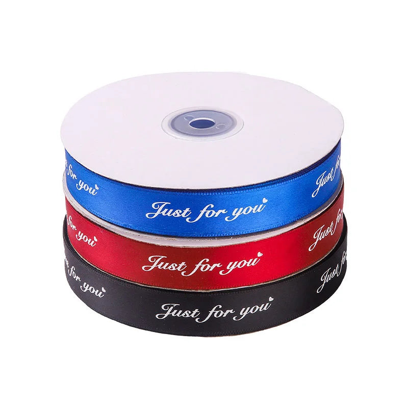 In Stock  Valentine's Day Ribbon Satin Ribbon Just for You for Festival
