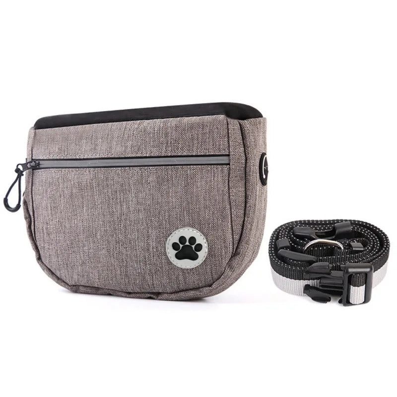 New Outdoor Pet Supplies Dog Outdoor Training Bag Accessories Adjustable Pet Snack Bag Walking Dog with Logo