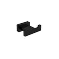 Modern Stainless Steel Black Double Hook Wall Mount Coat & Towel Hook with Easy Installation