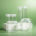100ml 120ml 200 Ml 250 Ml Transparent PET Wide Mouth Plastic Jar with Plastic Lid for Cream and Cosmetic Products Storage