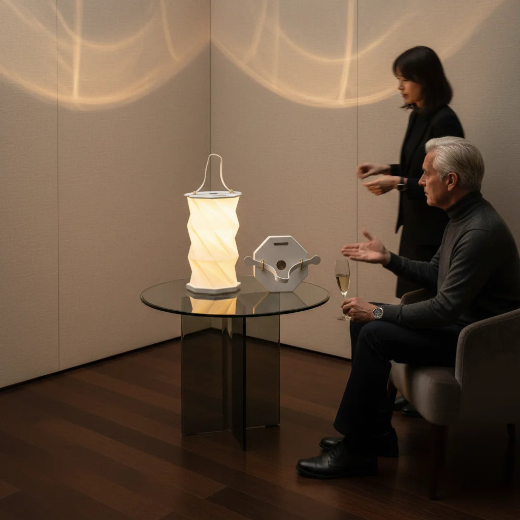 Foldable Portable Lamp with Touch Dimmer Travel Lamp Warm Light Rechargeable Lamp