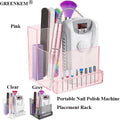 New Portable Nail Polish Machine Placement Rack Nail Drill Bits Storage Box Multi-purpose Nail Tool Storage Box