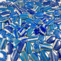 Hongzhuo Crystal Palm Stones Lapis Lazuli Healing Stones Quartz Hand Carved Pocket Stone for Collection