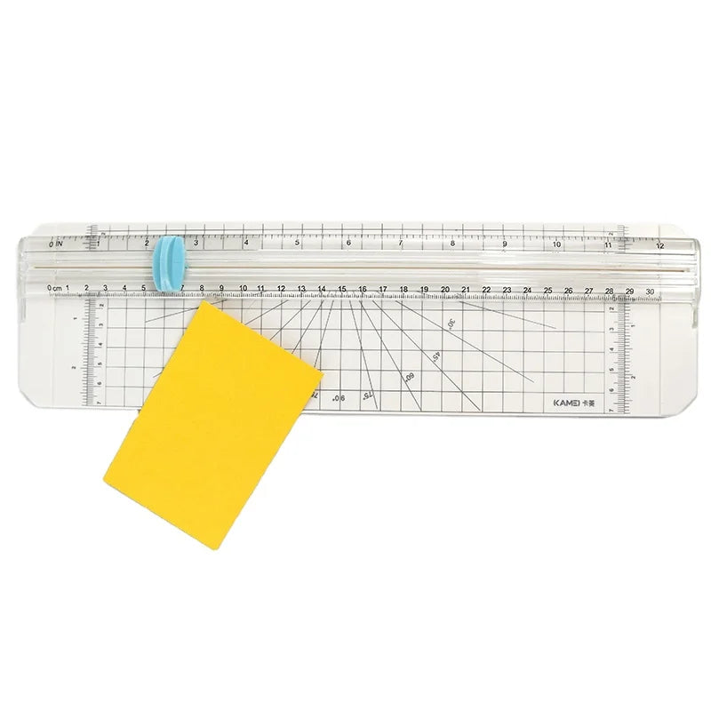 KAMEI KM-5651 7X30CM Manual Paper Cutter & Trimmer with for Steel Blade Customized Color for Office/School Craft/DIY Embossing