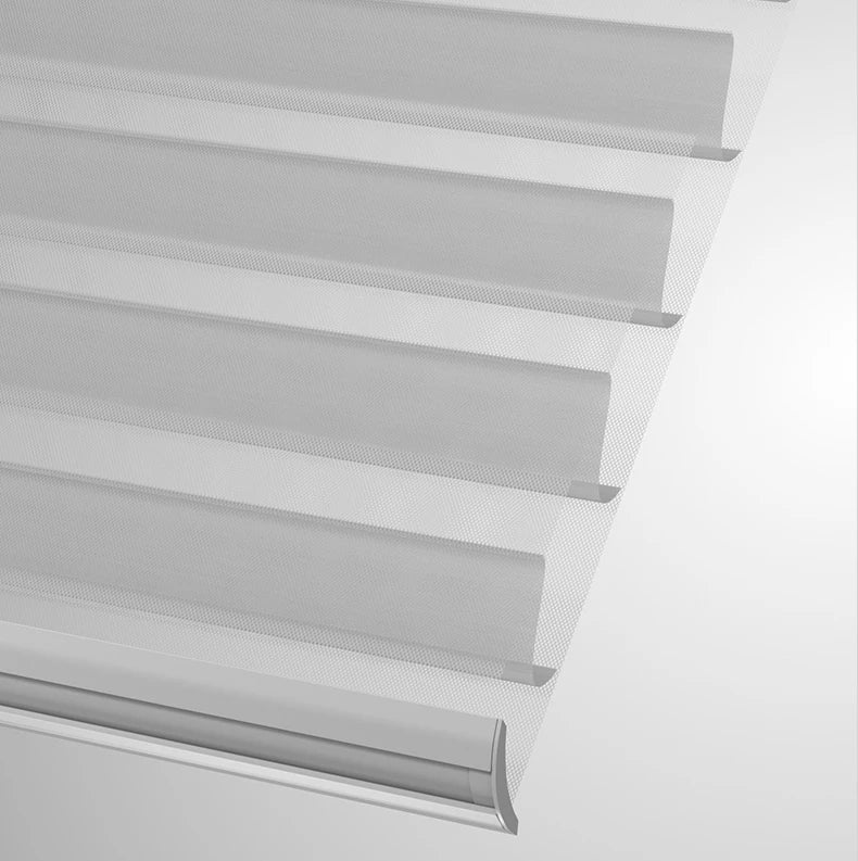 Smart Control Shangri-La Blinds Serenity Shade Rechargeable Triple Blinds Custom Size Motorized Shangri-La Blinds for Windows