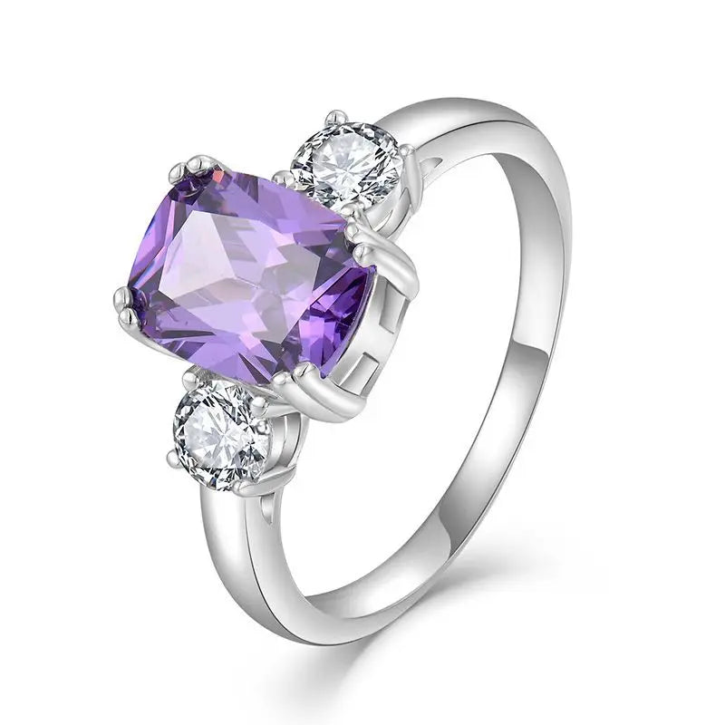 YH Jewellery Fine Jewelry New Designs Natural Mystic Quartz Gemstone 925 Sterling Silver ZIRCON Fashion Ring for Women